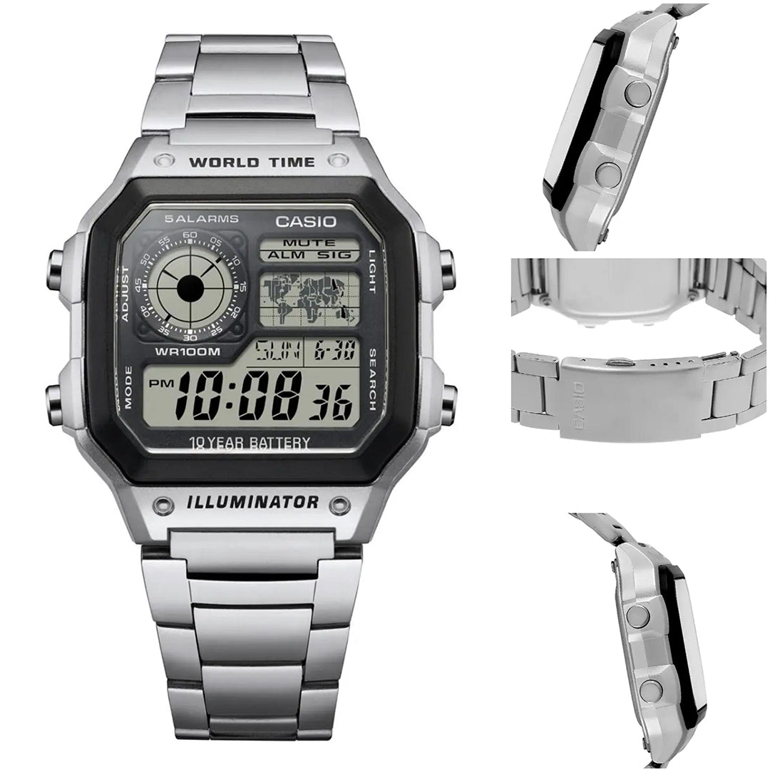 Casio Royale AE-1200WHD-1AV – Iconic World Timer | 6 Month Warranty