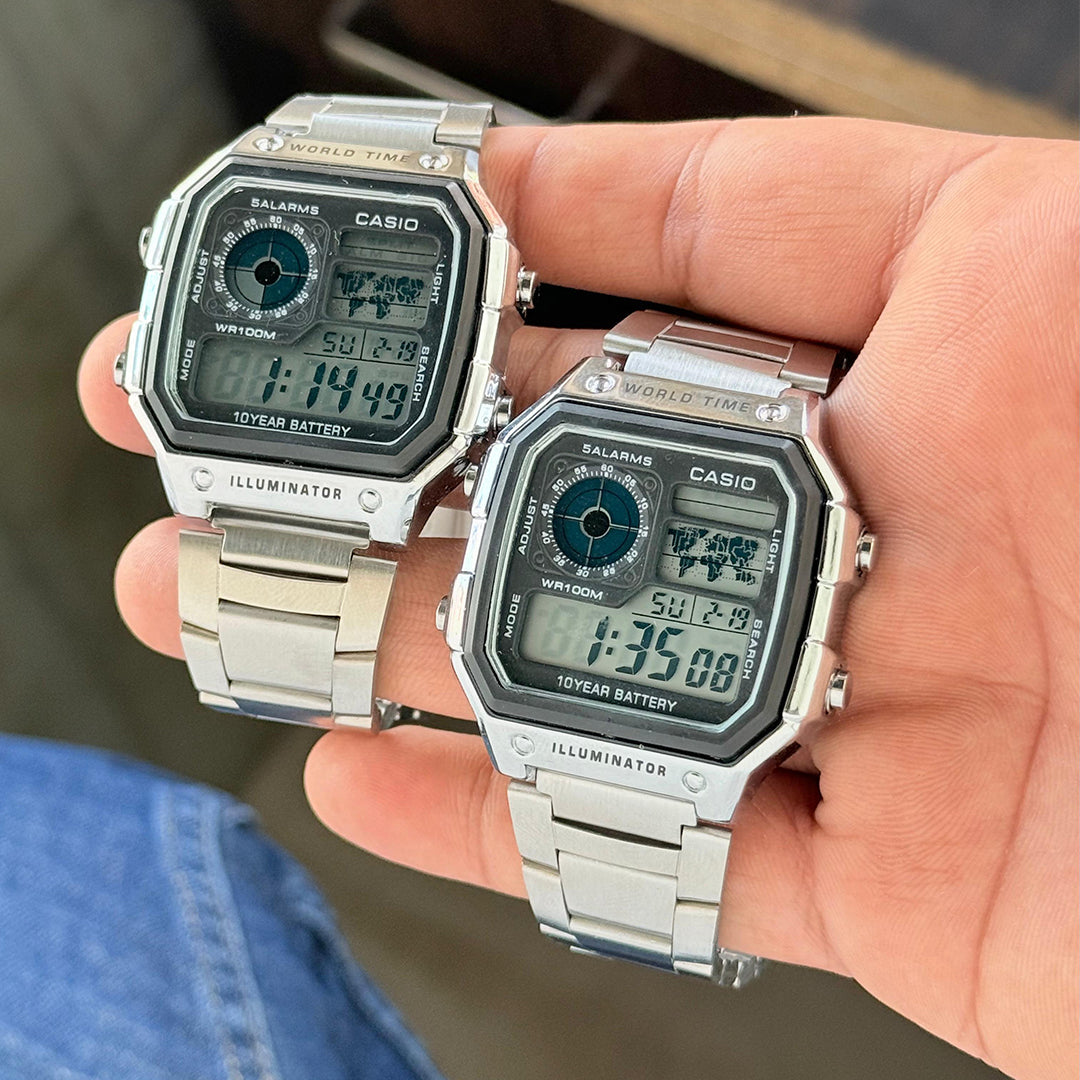 Casio Royale AE-1200WHD-1AV – Iconic World Timer | 6 Month Warranty