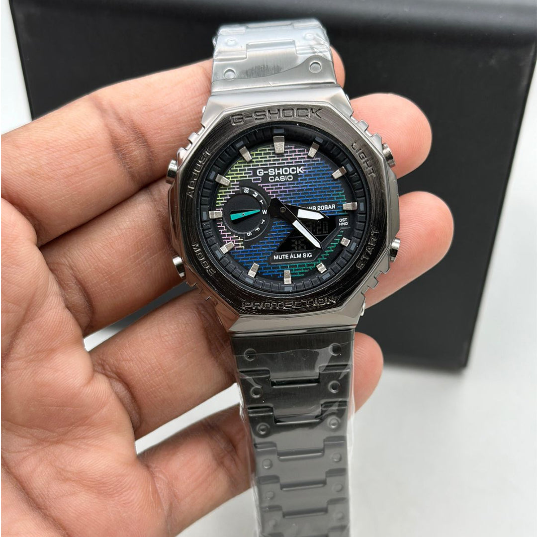 Casio G-Shock Casio OAK GA-2100RW-1A Rainbow Dial – 6 Month Warranty