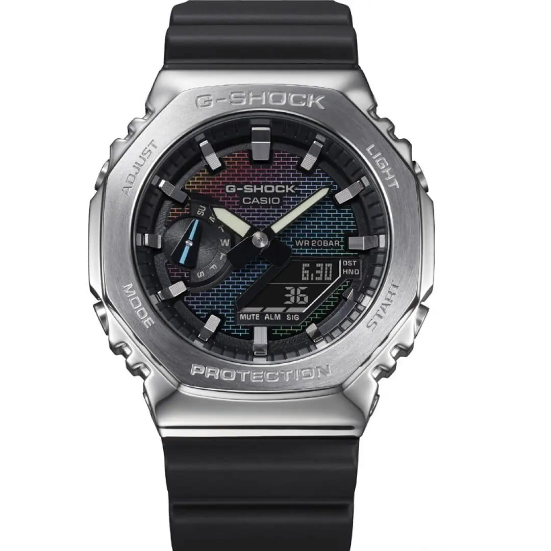 Casio G-Shock Casio OAK GA-2100RW-1A Rainbow Dial – 6 Month Warranty