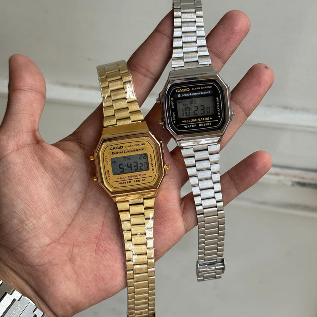 Digital Casio Vintage 7A Watch Combo with 6 Month Warranty