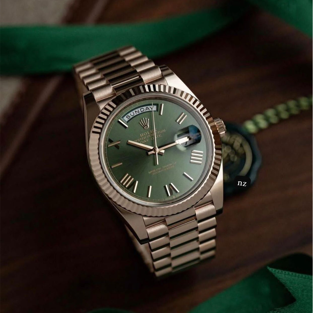 Rolexx Day-Date 40 Rose Gold – 6 Month Warranty