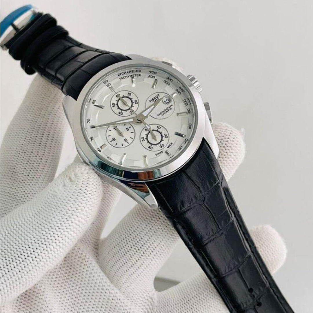 Tissot Couturier 1853 Leather Chronograph – 6 Month Warranty